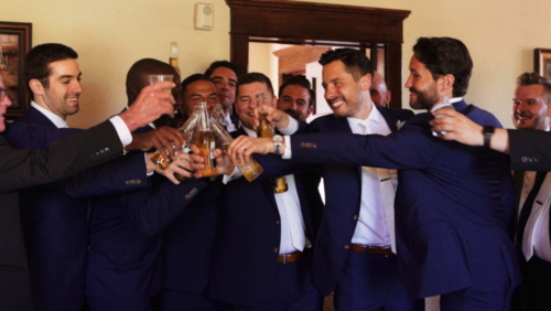 Mt. Woodson Castle Wedding Groomsmen toast