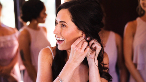 Mt. Woodson Castle Wedding bride getting ready