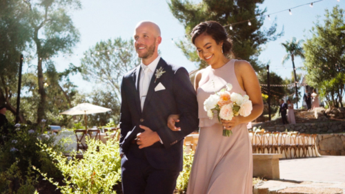 Mt. Woodson Castle Wedding bridal party processional