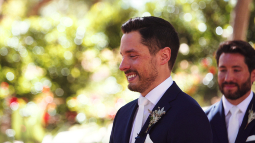 Mt. Woodson Castle Wedding happy groom