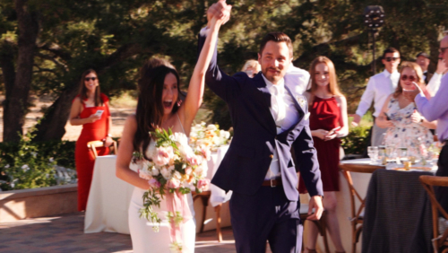 Mt. Woodson Castle Wedding grand entrance