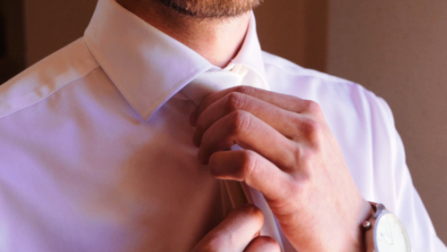 Mt. Woodson Castle Wedding groom getting ready