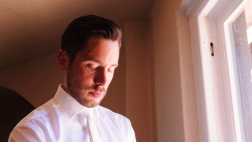 Mt. Woodson Castle Wedding groom getting ready