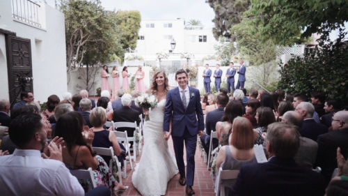 Darlington House Bride and Groom just married