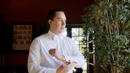 Ethereal Gardens wedding Groom getting ready